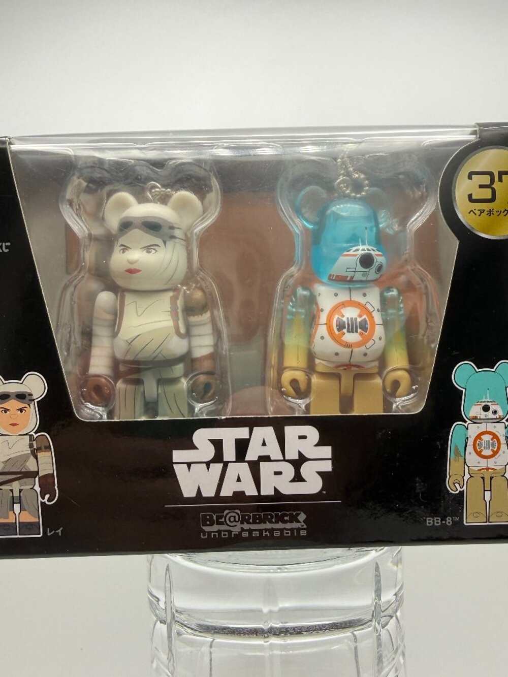 Bearbrick Star Wars REY & BB-8 Figures Unbreakable #37 Happy Kuji Japan Lottery
